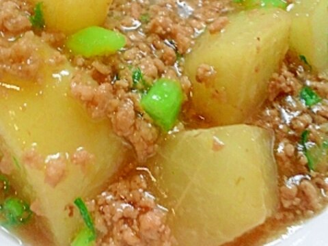 ☆生姜でポカポカ！大根と挽き肉の煮物☆